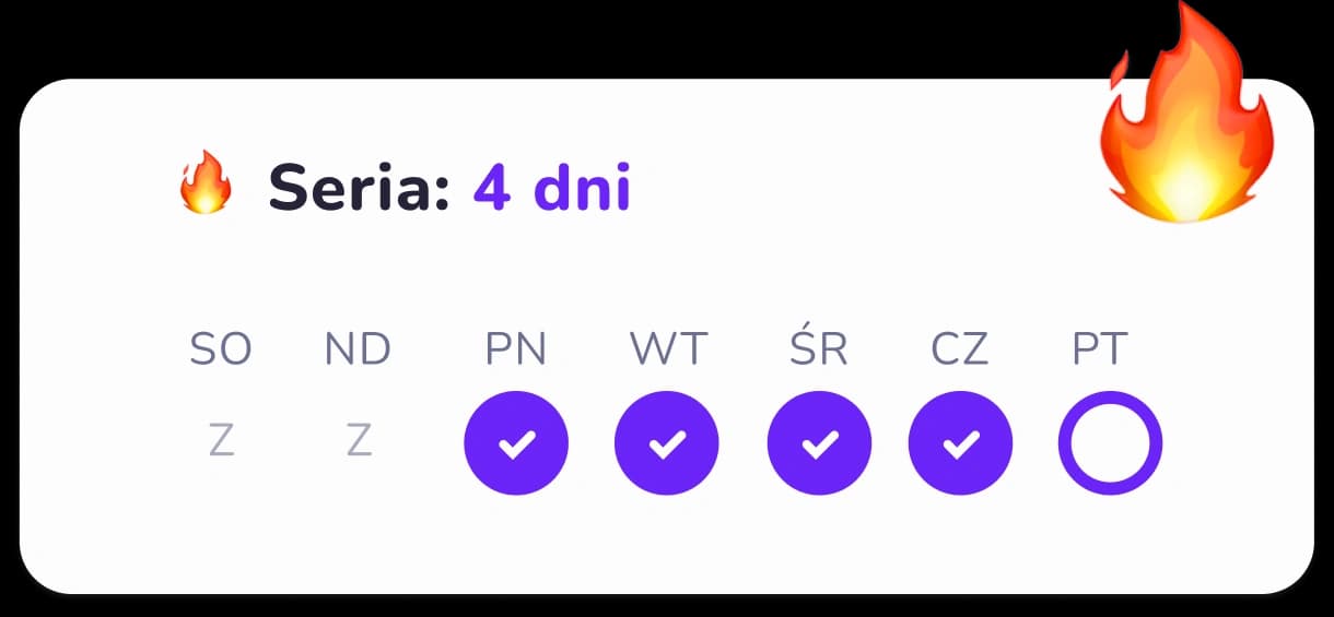 Seria dni nauki z rzędu